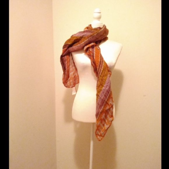 Tory Burch Accessories - Tory Burch Women's Printed Boho Linen Blend Scarf One Size